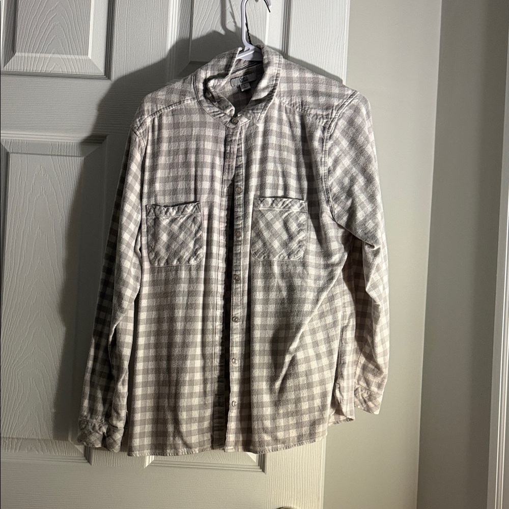 Croft & Barrow Gray Checkered Shirt